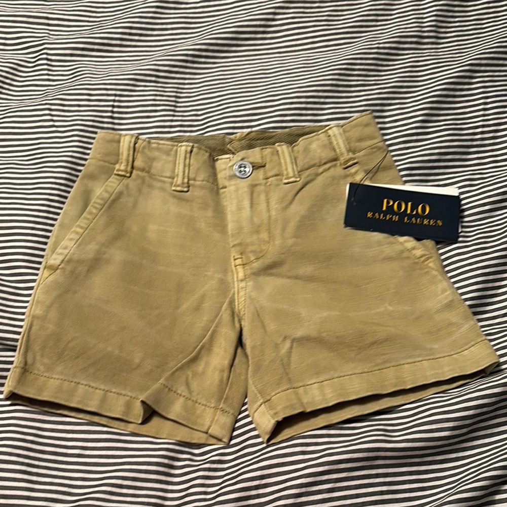 Polo by Ralph Lauren Toddler boy NWT  Tan Shorts